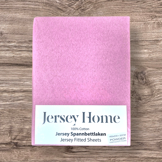 Простирадло трикотажне на резинці Jersey Home (Рожевий)